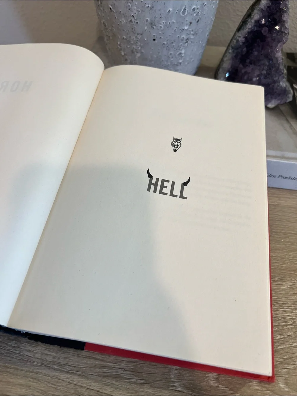 Horns Joe Hill Hardcover Book 2010 First Edition Horror Thriller Split Hinge